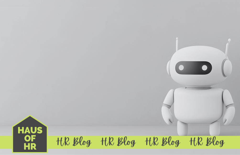 Haus of HR blog post on AI in the workplace - robot image